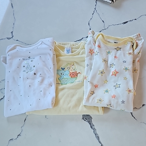 Little Me Infant Sleeping Gowns/ Lot Of 3 - Picture 1 of 9